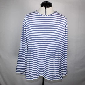 Gudrun Sjoden Damen Shirt XL blau Bio Baumwolle Jersey gestreift Oberteil Matrose - Bild 1 von 14