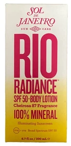 Loción corporal Sol de Janeiro Rio Radiance FPS 50, 200 ML, 6,7 fl oz ¡Nueva! - Imagen 1 de 5