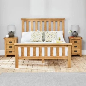 Hereford Rustic Oak 5ft King Size Bed - Bedroom Furniture CO-50-UK-1