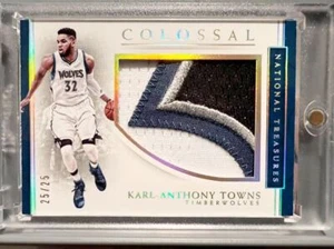 Carta da visita Panini Tesoro Nazionale Karl-Anthony Towns Timberwolves Colossale - Foto 1 di 2