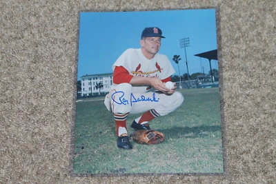RAY SADECKI AUTOGRAPHED CARDINALS 8X10 PHOTO POSE 2 - Image 1 of 2