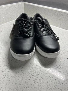 ZAPATOS ANODYNE NEGRO/BLANCO Mujer’s 8W Cuero Enfermera Ortopédica Diabética Comodidad - Imagen 1 de 17