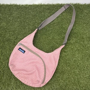 Kavu Sydney Umhängetasche Umhängetasche Baumwolle Pfingstrose Rosa Boho Indie Geometrisch - Bild 1 von 6