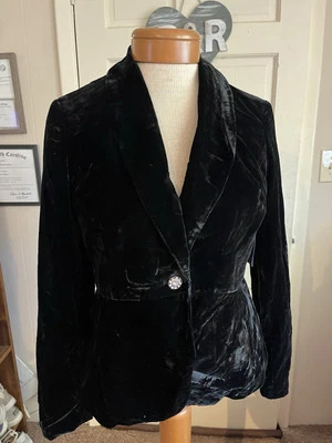 liz claiborne velvet blazer NWT shoose size - Image 1 of 4