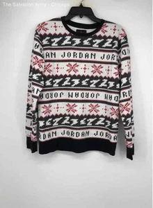 Nike Boys Air Jordan Holiday Christmas Multicolor Pullover Sweatshirt Size XL - Picture 1 of 6
