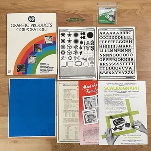 Graphic Products Corporation Catalog 8 Transfer Typography Letters Vintage 1986 - Picture 1 of 19