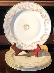 Set of 4 Plates WINTERLING "BRIDAL ROSE" BAVARIA GERMANY Dinner Plates - Picture 1 of 6