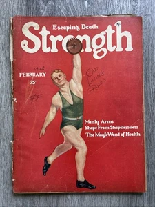 STRENGTH Physical Fitness Culture Sport Magazine DISCUS THROW FEB 1928 V 12 N 12 - Picture 1 of 24