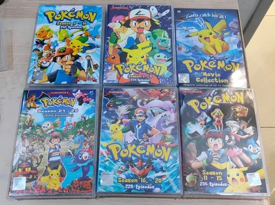 POKEMON SERIES (Sea. 1 - 25 + 21 Movies) DVD All Region USA English Version -DHL - Image 1 of 4