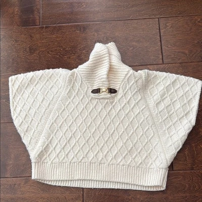Janie & Jack Kids 12-18 Months Cream Cable Knit Pullover Fisherman Sweater - Image 1 of 4