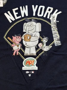 Brand New New York Yankees Mo Willems Pig, Elephant & Pigeon T Shirt Size Large - Picture 1 of 9