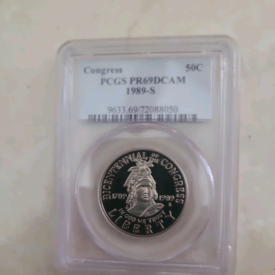 1989-S Congress Half Dollar ~ PCGS PR69DCAM - Image 1 of 1