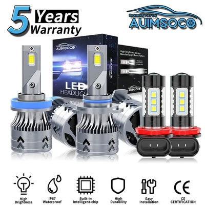 LED Headlight Conversion Kit 6x Bulbs For Nissan Quest 2011-2017 Hi/Lo Fog Beam - Image 1 of 4