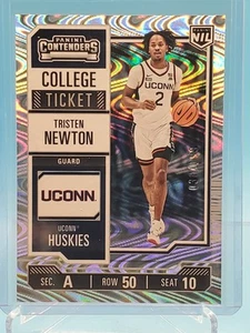 2024 Tristen Newton PANINI CONTENDERS College Ticket Swirl /199 #15 SP UCONN - Picture 1 of 2