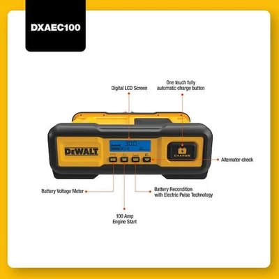 Cargador de batería profesional DEWALT DXAEC100 de 30 amperios y mantenedor de 3 amperios  Foto 1 de 4