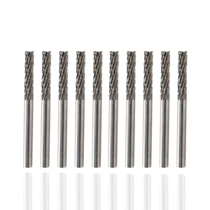 Double Cutting Carbide Rotary Burr Bits 1/8" Shank Dia 1/8" Head Dia Straight... - Picture 1 of 5