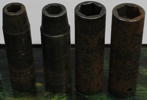 SNAP-ON 1/2 DRIVE 4 PC Metric DEEP IMPACT SOCKET SET SIM SERIES - Picture 1 of 5