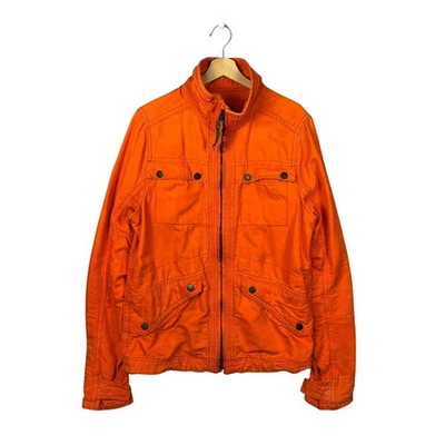 Chaqueta de Trabajo Y2K 00's Abercrombie Fitch Lake Harris Naranja Cremallera Frontal Para Hombre Talla L Foto 1 de 4