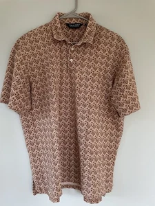 Polo Golf Ralph Lauren Herren XL Hemd Paisley Braun Kurzarm Preppy - Bild 1 von 12