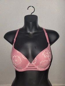 Pink by Victoria's BH leicht gefüttert doppelt Gr. (32.C) rosa Spitze - Bild 1 von 5