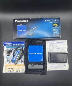 Panasonic SJ-MJ77-A Boxed MiniDisc Walkman Player Blue - Working - Picture 1 of 8