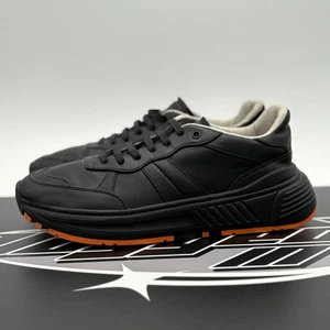 Size 42.5 (9.5 US) - Bottega Veneta Calf Leather Speedster Sneakers ' Black ' - Picture 1 of 14