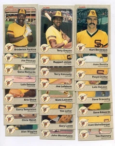 1983 FLEER BASEBALL 24 CARD SAN DIEGO PADRES TEAM SET W/ TONY GWYNN "ROOKIE" - Picture 1 of 1