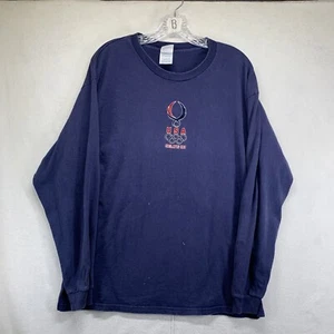 2008 USA Beijing Olympics Team USA Blue Long Sleeve T-Shirt - Mens Size XL - Picture 1 of 16
