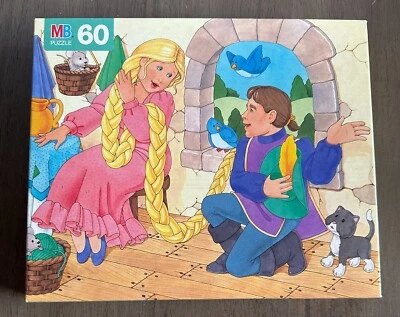 Rompecabezas Rapunzel 60 piezas Milton Bradley 1993 NUEVO Foto 1 de 2