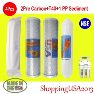 4Pc Set Filters 2 Precarbon+1 Post Carbon+1 PP Sediment Omnipure Purtrex Replace - Picture 1 of 11