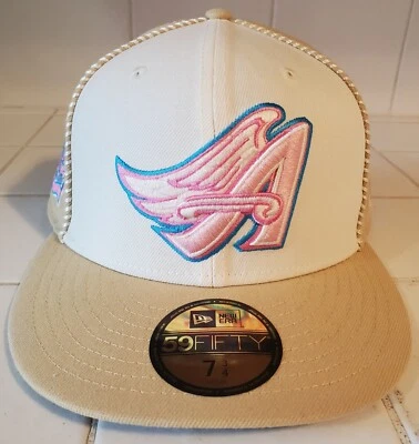 ANAHEIM LA ANGELS NEW ERA 40th Anniversary MLB Hat 5950 7 3/4 Retro Cooperstown - Image 1 of 4