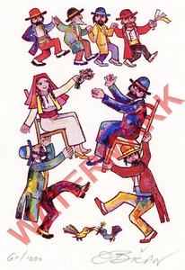 JOVAN OBICAN CHAIR DANCE FIRMATA A MANO EDIZIONE LIMITATA LITOGRAFIA 8x11 COA - Foto 1 di 6