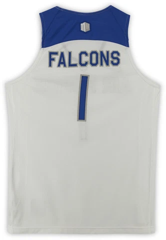 Air Force Team Issued #1 White, Blue & Gray Jersey from Basketball Program Sz L Cover