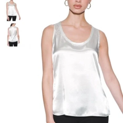 LAFAYETTE 148 NEW YORK White Ivory Sleeveless Top Size S $750 NWOT #9 - Image 1 of 4