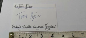 Thomas Scullion Sammlung - HANDSIGNIERT TOM PIPER COA BEGINNT BEI £4,99 - Bild 1 von 2