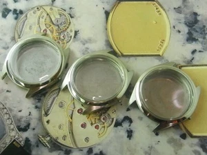 3 PCS SWISS NOS SISELY hand crafted BY BULOVA WORLDWIDE PERFORMANCE WATCH CASE - Picture 1 of 15