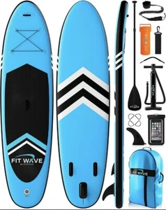 Inflatable Stand Up Paddle Board And Premium Accessories -Two Colors Blue - Picture 1 of 5