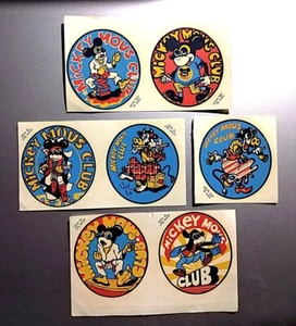VINTAGE Russian Stickers Mickey Mous Club USSR 1980 - Russian Mickey Mouse - Picture 1 of 6