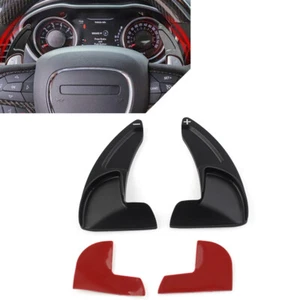 Steering Wheel Shift Paddle Shifter Extension Fit Dodge Jeep Chrysler 2pcs Black - Bild 1 von 9