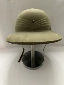 PITH HAT US MILITARY ISSUE WW2 Olive Drab Used USN N140 62236s 10047B - Picture 1 of 10
