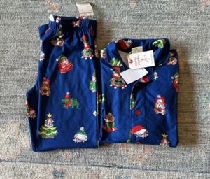NWT Nordstrom Munki Munki Kids Christmas Pajamas Guinea Pig, Hamster , Lizard 8 - Picture 1 of 6