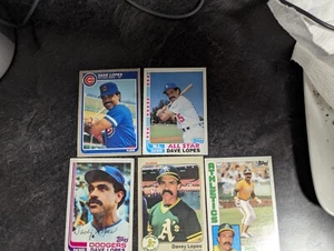 Davey Lopes Variety Baseball Card Lot of 5-from good to excellent used condition - Picture 1 of 8