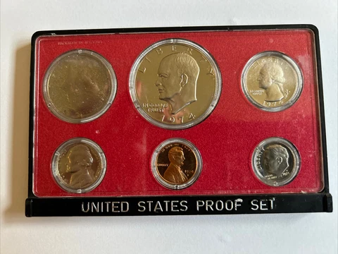 1974 S, 6 Coin US Proof Set Cover
