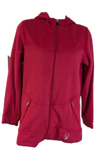 Spyder, para mujer, con capucha, chaqueta polar, rosa, talla XL - Imagen 1 de 3