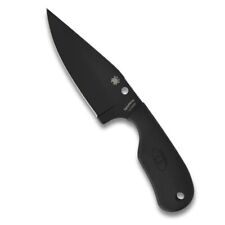 New Spyderco Subway Bowie Black Fixed Blade Knife FB48PBBK