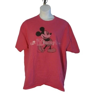 Walt Disney World 2XL 2X Pink Mickey Mouse Tee Shirt T-Shirt - Picture 1 of 3