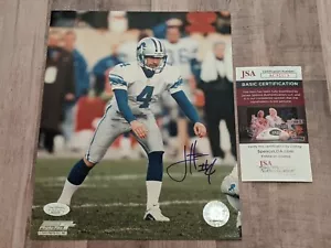 Jason Hanson Signed 8x10 Photo File JSA COA Detroit Lions Washington State HOF A - Picture 1 of 4