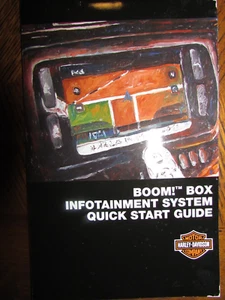OEM Genuine Harley 2016 Touring BOOM! Box Infotainment Quick Start Guide Book - Picture 1 of 2