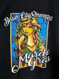 T-shirt Martedì Grasso Bosier City Shreveport 2XL - Foto 1 di 4