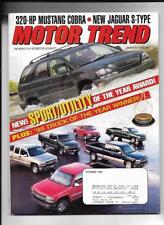 Motor Trend Magazine December 1998- Ford SVT Mustang Cobra, BMW M Coupe